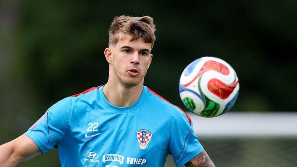 Luka Vuskovic in action for Croatia during the 2026 World Cup