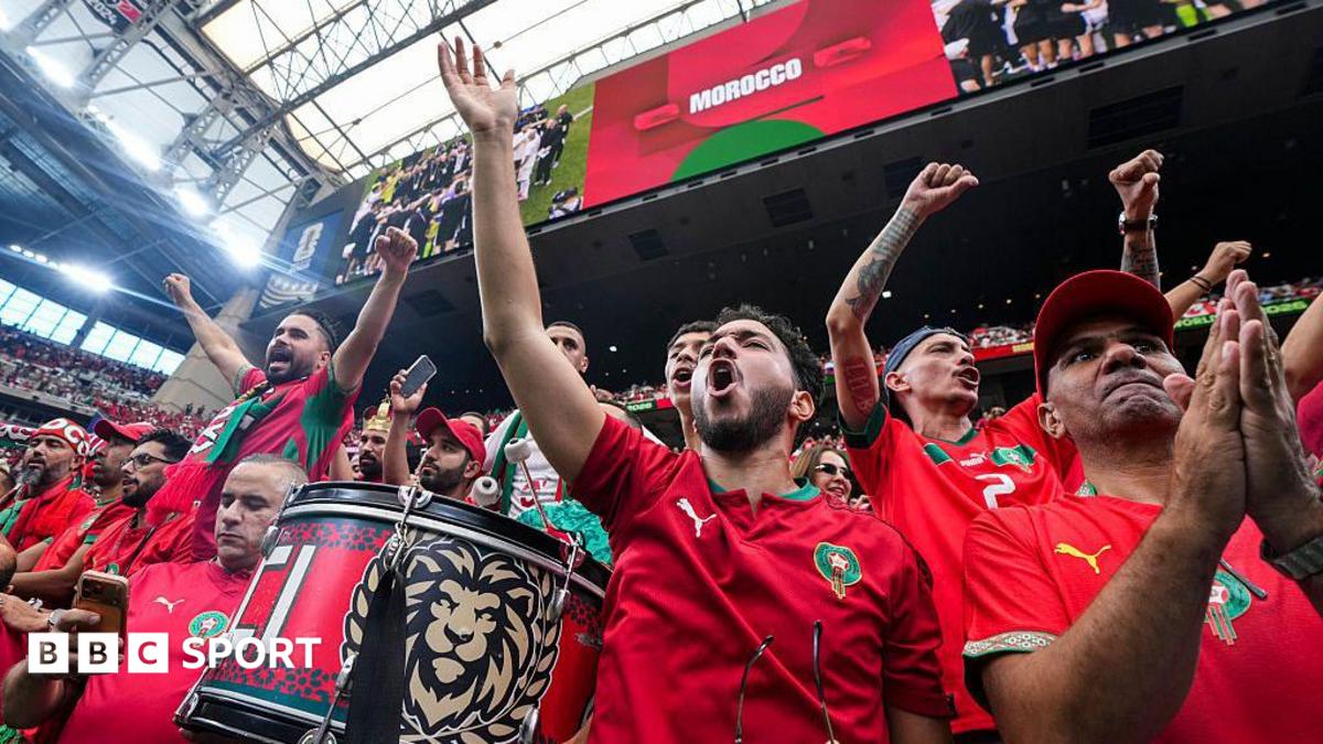 France and Morocco players in action during the World Cup 2026